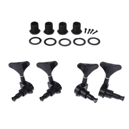 Black 2L+2R 4 Acoustic Guitar String Tuning Pegs Closed Gear Machine Heads B