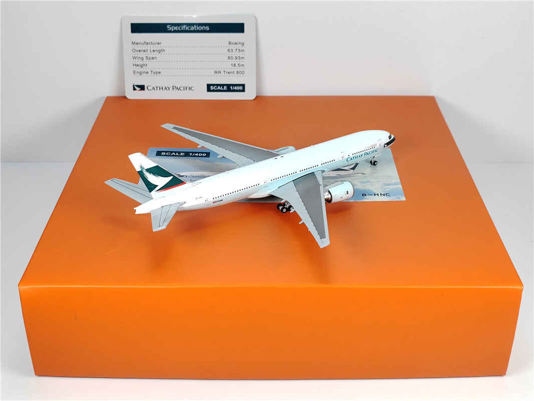 1:400 JC Wings CATHAY PACIFIC BOEING B777-200 Passenger Airplane Diecast Model