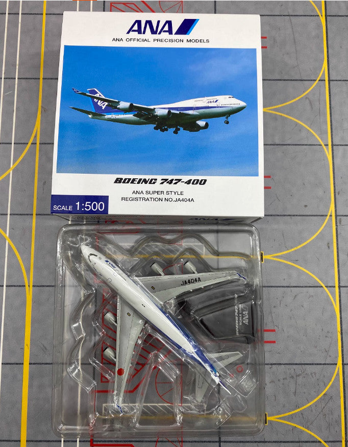 1:500 Hogan ANA BOEING 747-400 Passenger Airplane Diecast Aircraft Plane Model