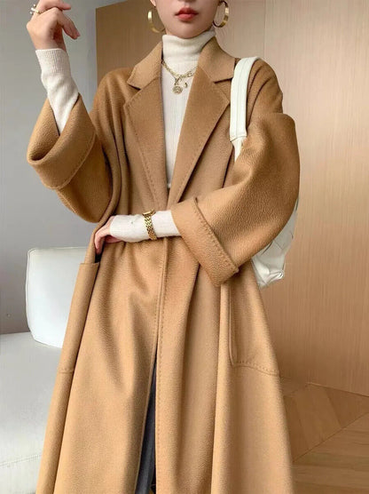 Wool Coat Female Women's Cashmere Coat Autumn Winter Cashmere Coat