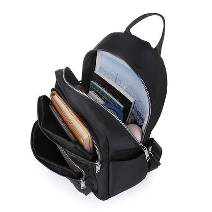 Oxford Backpack Waterproof School Bag Ladies Travel Bag Multiple Pocket Backpack