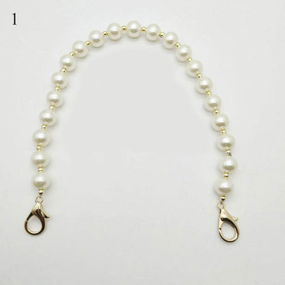 Replacement Bag Wrist Strap Imitation Pearl Wristlet Wallets Purse Clutch Handle