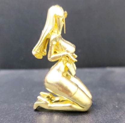 Brass Hot Sexy Bride Girl Statue Art Beauty Model Figurine Decor Artworks Decor