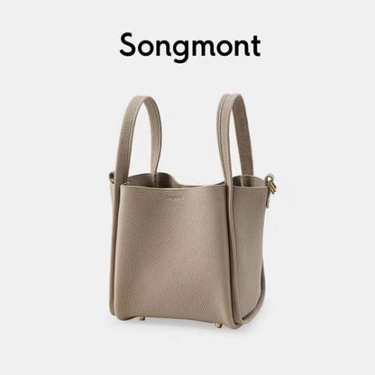 Songmont medium Fashion Series Vegetable Basket Handbag Bucket Bag