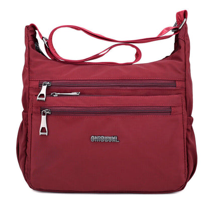 Women Ladies Waterproof Nylon Crossbody Shoulder Bag Travel Handbag Satchel Tote