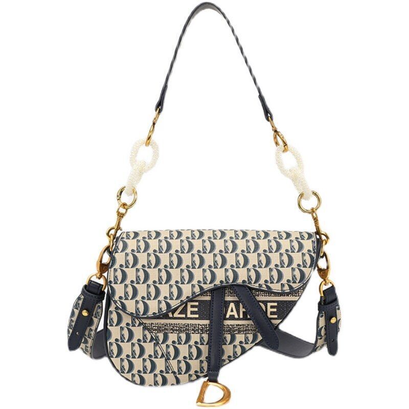 Fashion Small Messenger Bag Shoulder Purse Bucket Genuine Leather Polyester 1 PC