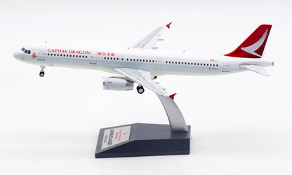1:200 Aviation CATHAY DRAGON AIRBUS A321 Passenger Plane Diecast Aircraft Model