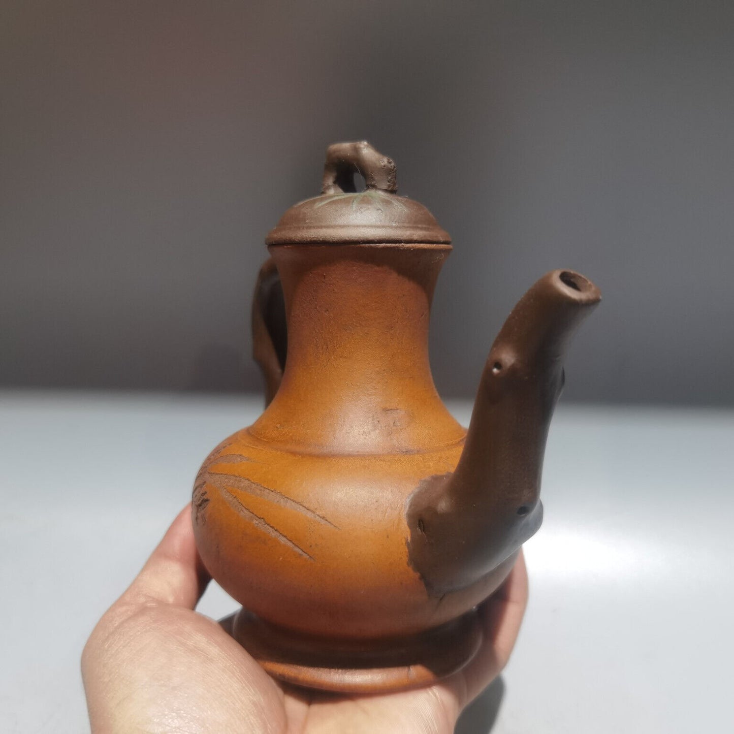 Chinese Yixing Zisha Clay Handmade Exquisite Teapot (高酒壶 低款：陈鸣远)