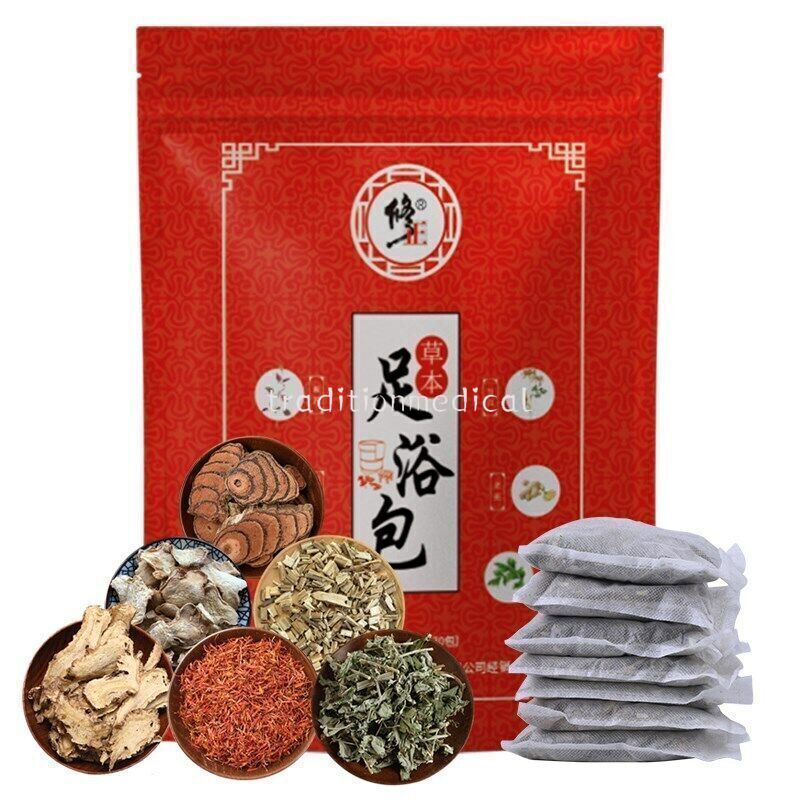 Foot Bath Herb, Foot Soak Herbal Chinese Medicine for Foot Reflexology 30g*30Bag