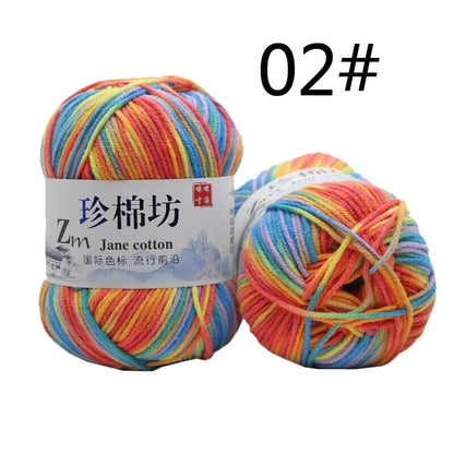 Hot Sale 50g Soft Crochet Yarn DIY Hand Milk Baby Cotton Knitting Wool Yarn