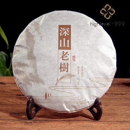 357g Yunnan Pu'er Tea Ripe Tea Cake Ancient Tree Dried Warehouse Old Tea