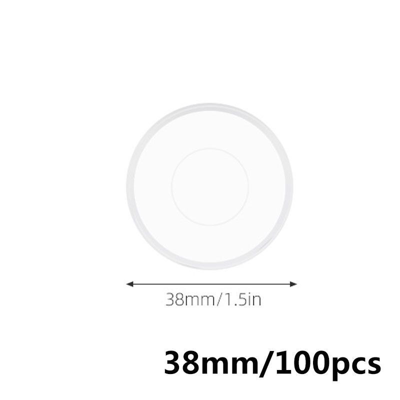 Binder Rings 100Pcs Plastic Clear Notebooks Planners Binding Mushroom Hole Discs