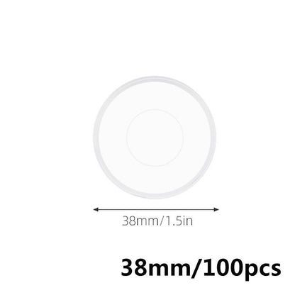 Binder Rings 100Pcs Plastic Clear Notebooks Planners Binding Mushroom Hole Discs