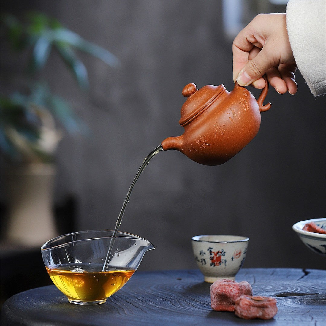 Sold At A Loss Real Yixing Zisha Jiangpo Clay Tea Pot Marked Hand Carved Pot New