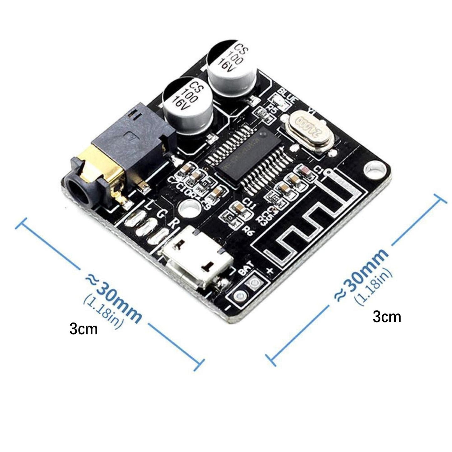 2Pcs Electric Bluetooth 5.0 Stereo Sound Amplifier Circuit Board Module Part