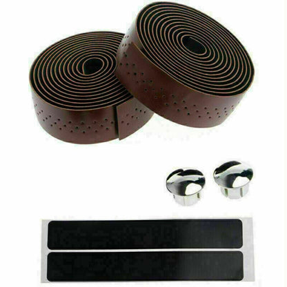 1 Pair Anti-slip Tape Bar Handle Bicycle Leather Handlebar Breathable Bandage