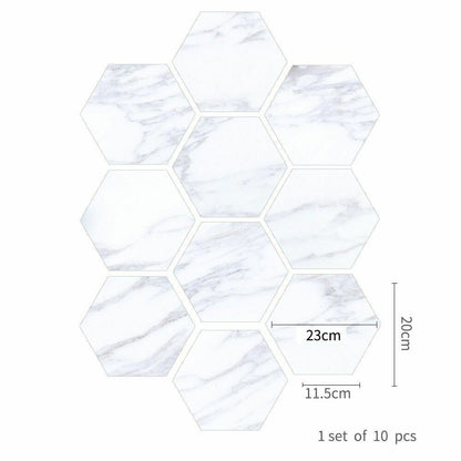 Floor Wall Stickers Tile Anti-Slip Self-Adhesive Waterproof Bathroom Kitchen PVC