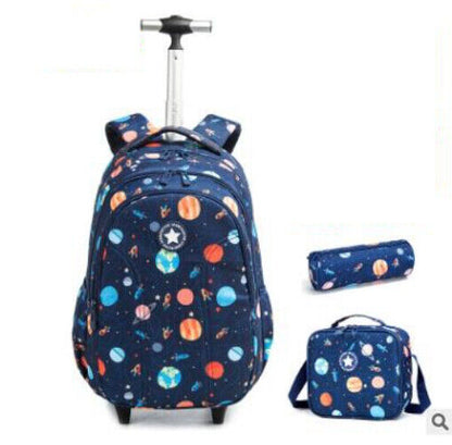Kids Bag Wheels School Backpack Children School Backpack Girls Travel Bags