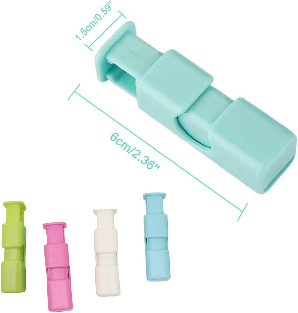 50PCS Bread Bag Clips Reusable Tie Storage Sealing Snack Fridge Freezer Fresh US