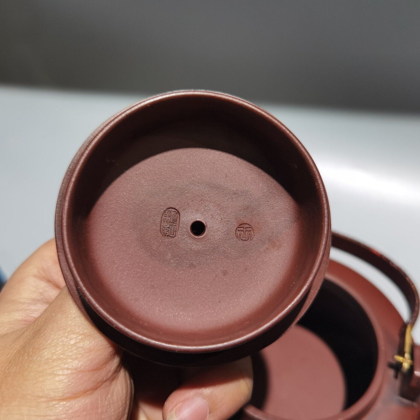 Vintage Chinese Yixing Purple Clay Teapot Zisha Ceremony Carving Collectible Art