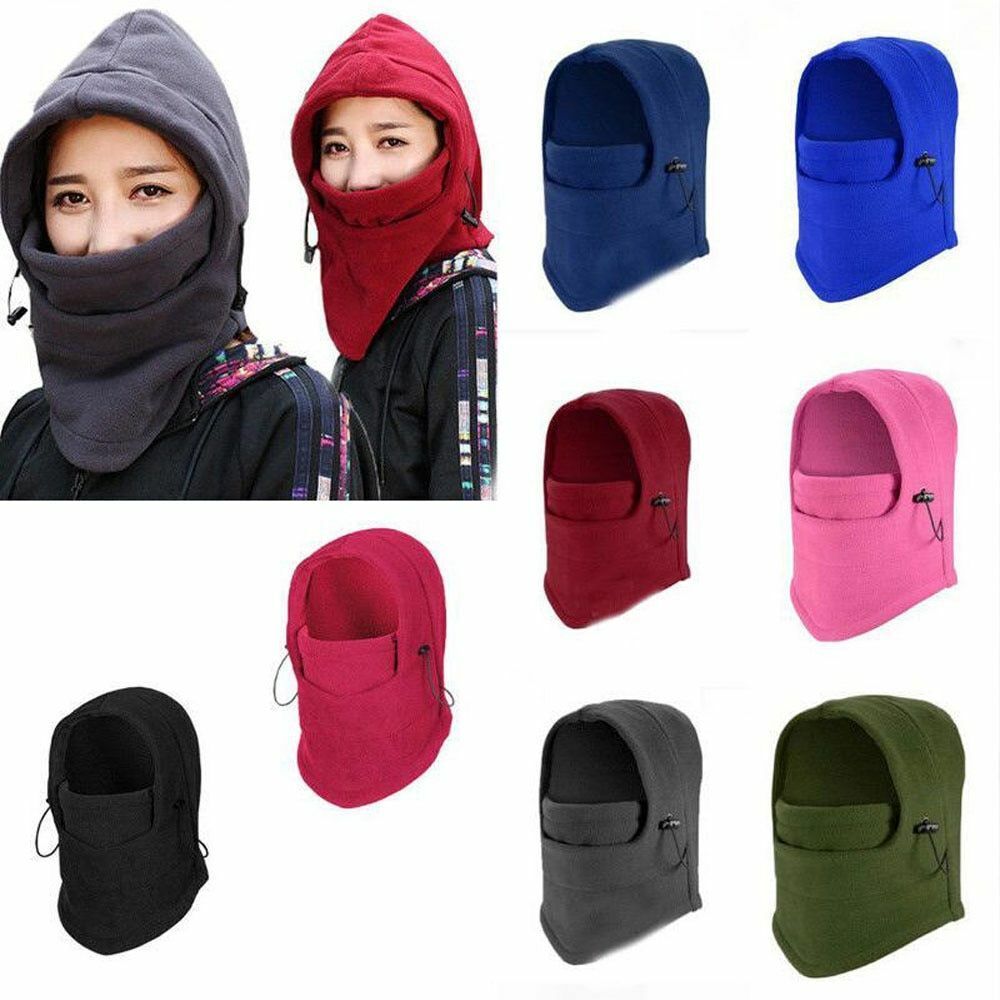 Winter Thermal Fleece Hat Neck Warmer Face Scarf Cap Balaclava Running Cycling
