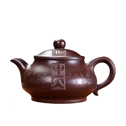 Real Yixing Zisha Purple Clay Tea Pot Handmade Pottery Teapot Master Pot