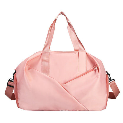 Solid Shoulder Bags Dry and Wet Separation Waterproof Sports Gym Bag Male Female