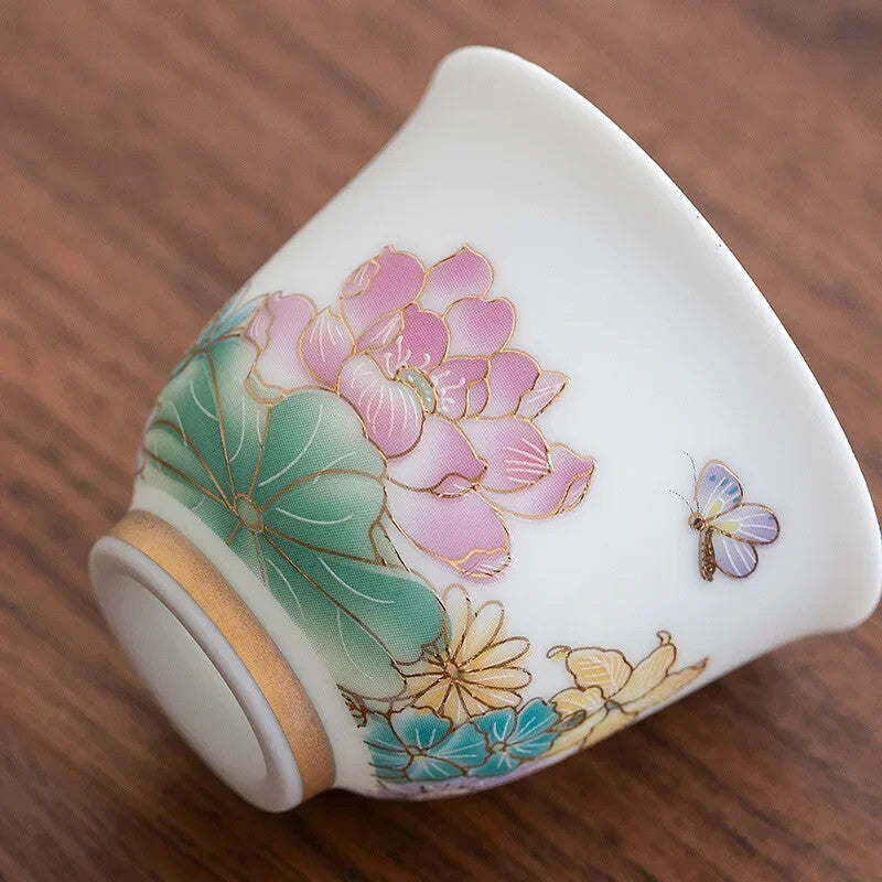 Single Cup Jingdezhen Tea Set Ceramic Cup Single Household Cup Porcelain Cup