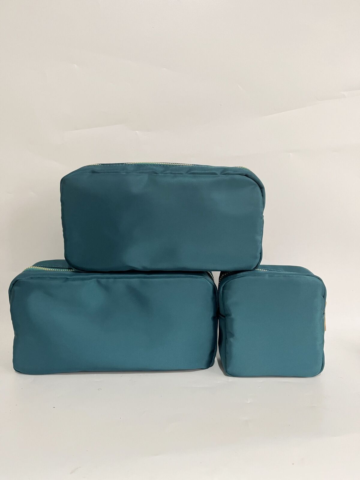 Rhinestone Nylon Waterproof Pouch Makeup Case Nylon Travel Cosmetic Bag Cosmetic