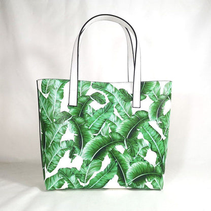 Floral Traveling Shoulder Bag Textured Leather Shopper Large Bag Women Handbags