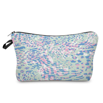 Leopard Printed Cosmetics Organizer Bag Storage Waterproof Makeup Purse Travel