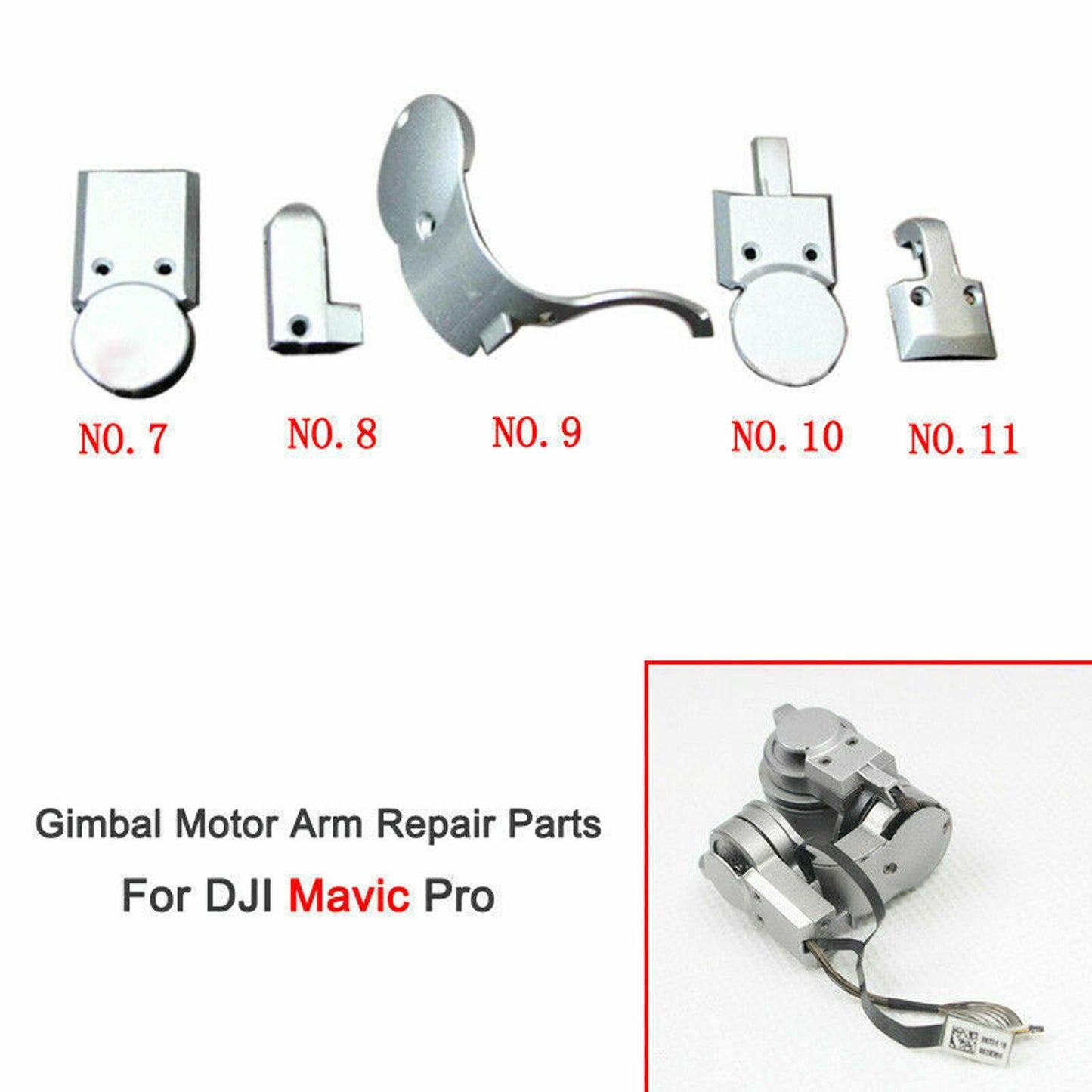 5PCS New Gimbal Camera Repair Cover For DJI Mavic Pro Drone Arm Motor Cable