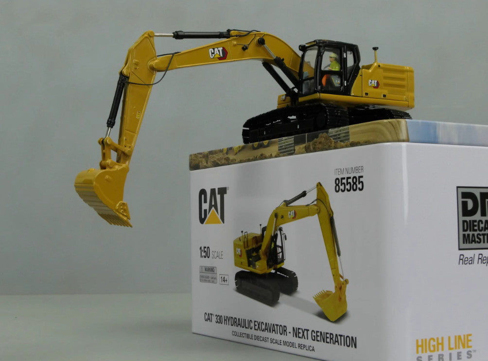 1:50 DM CAT330 Hydraulic Intelligent Excavator Construct Machine Diecast Model