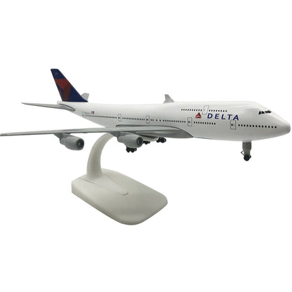 1:300 20cm Delta B747 Alloy Plane Model Airplane Souvenir Static Display Craft