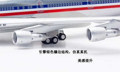 1:200 35CM InFlight American BOEING 747-100 Passenger Airplane Diecast Model