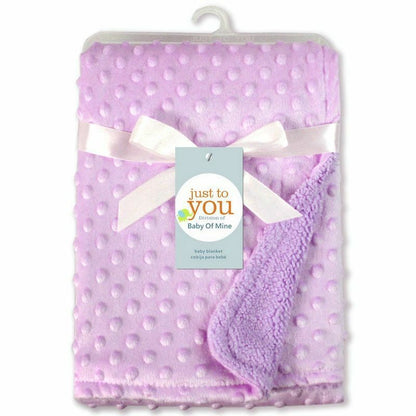 Baby Blanket Swaddling Thermal Soft Fleece Winter Solid Bedding Set Cotton Quilt