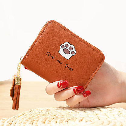 Fashion Small Women Zipper Wallet Leather Coin Bag Credit Card Mini Purse Clutch