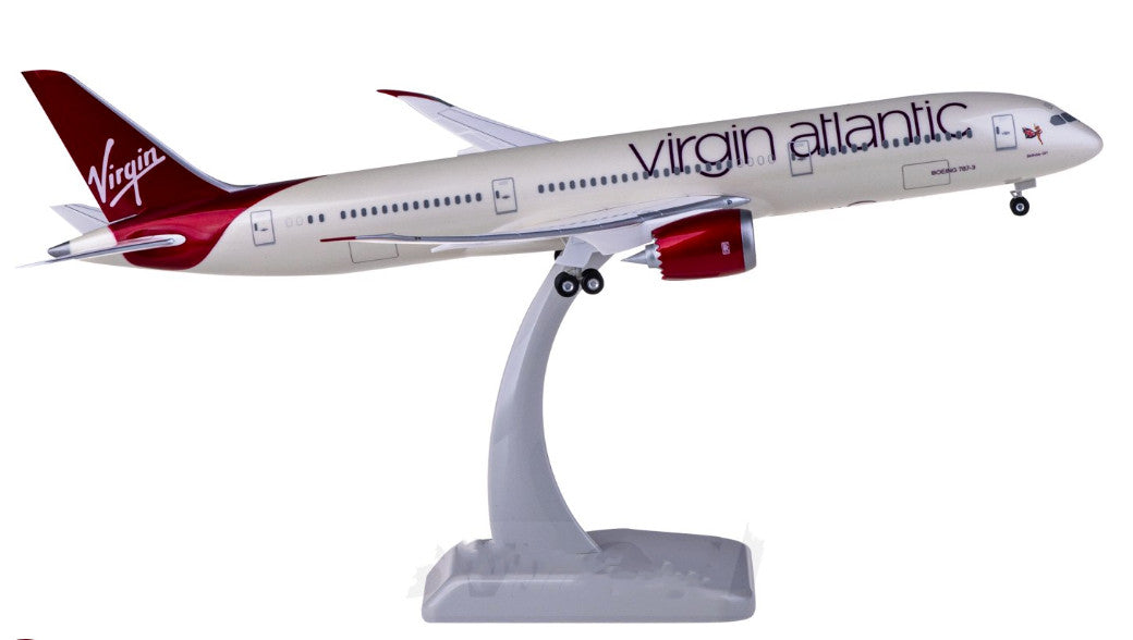 1:200 Hogan Virgin Atlantic BOEING 787-9 Passenger Plane Solid ABS Plastic Model