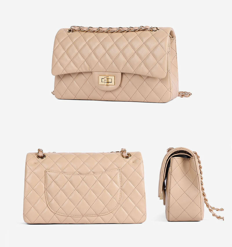 Quilted Lambskin Leather Double Flap Chain Shoulder bag Small Purse Crossbody