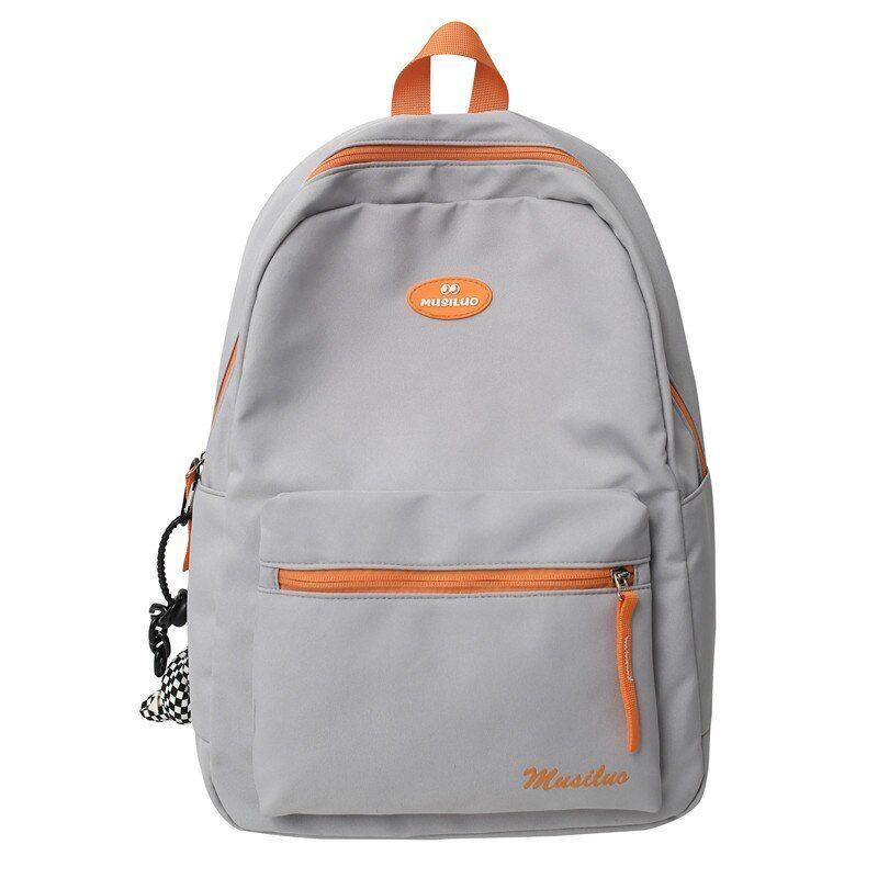 Waterproof Student Backpack Travel School Bag College Book Bags 32*12*43 CM Gray