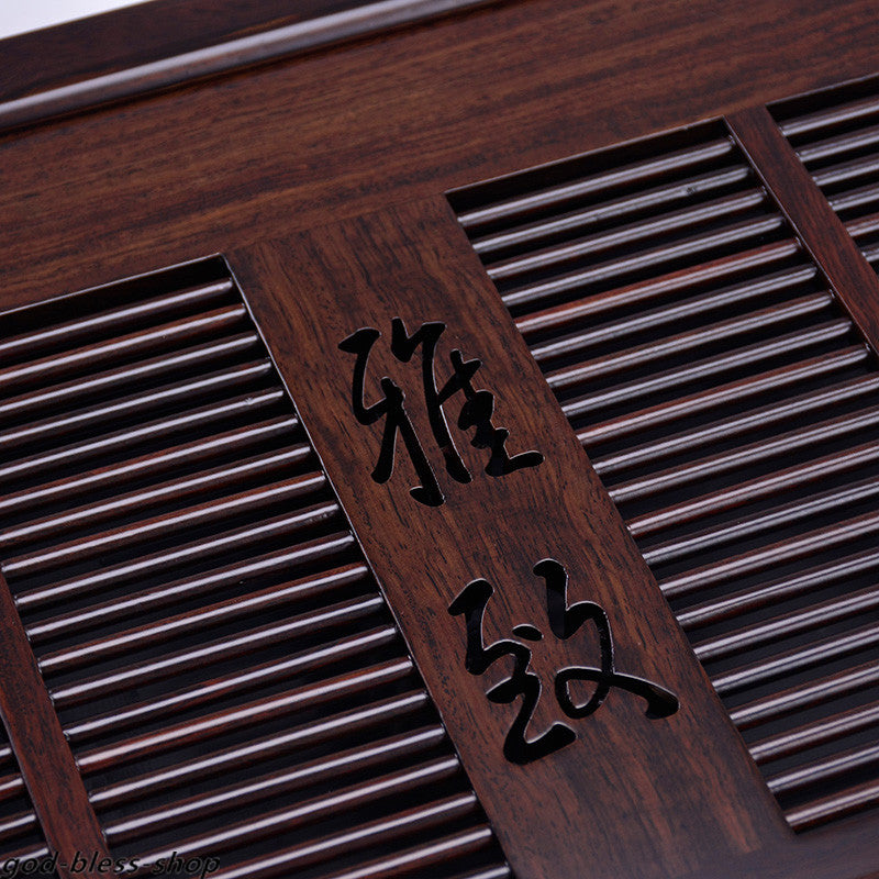 handmade carved tea tray ebony tea table solid wood tea board wooden with layers