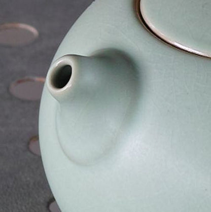 Tea Pot Luxury Ruyao Teapot Pottery Xishi Pot Ru Kiln Pot For Black Tea Puer Tea