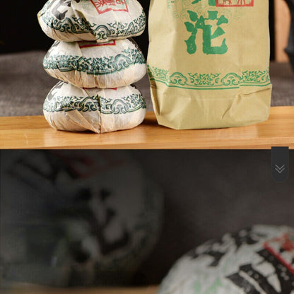 500g Top Menghai High Mountain Pu-erh Green Tea Yunnan Organic Cha Pu'er Tuocha