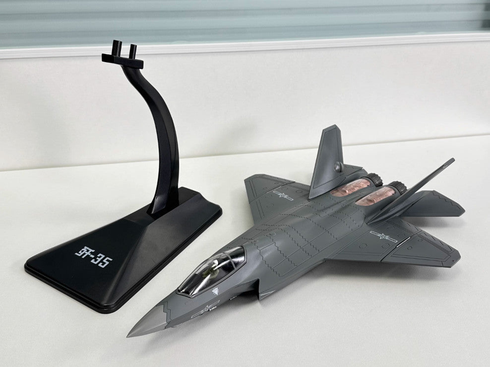 1:48 36CM CHINA J-35 Fighter Airplane Diecast Military Aircraft Plane Model