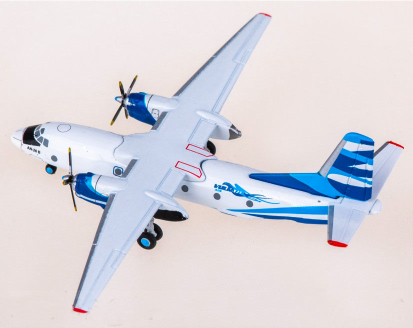 1:400 JC Wings Vulkan Air Antonov An-26B Passenger Plane Diecast Aircraft Model