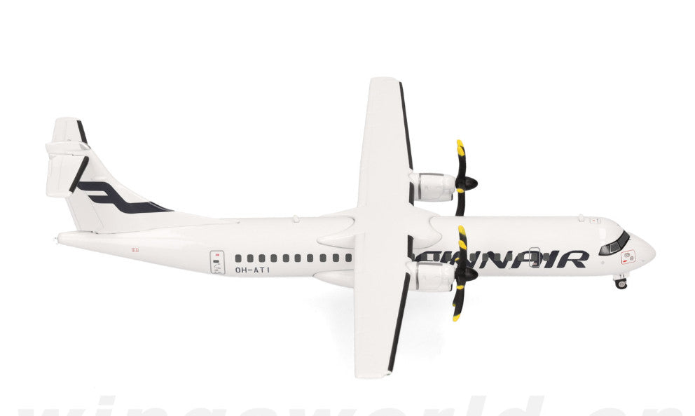 1:200 Herpa Finnair ATR-72-500 Passenger Airplane Diecast Model
