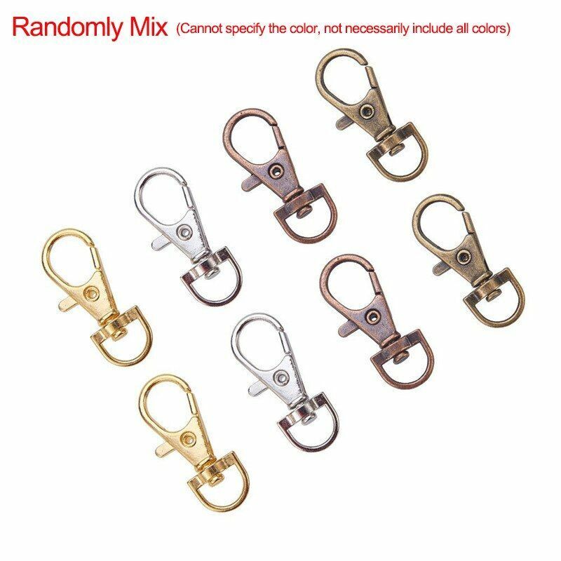100Pcs/Lot Alloy Swivel Lanyard Snap Hooks Claw Clasps DIY Jewelry Making Supply