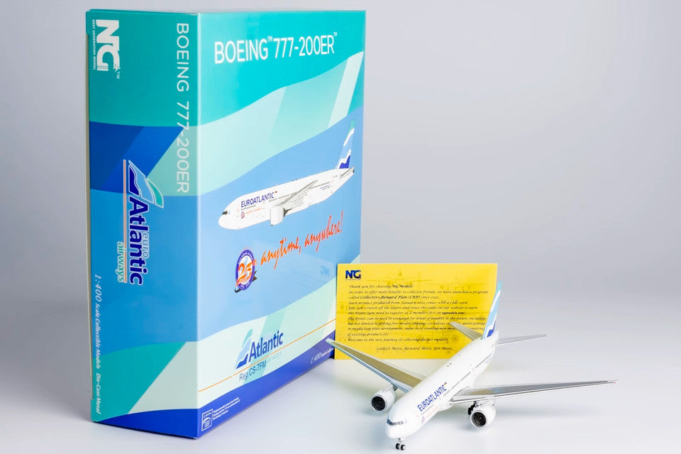 1:400 NG Model EuroAtlantic BOEING 777-200ER Passenger Airplane Diecast Model
