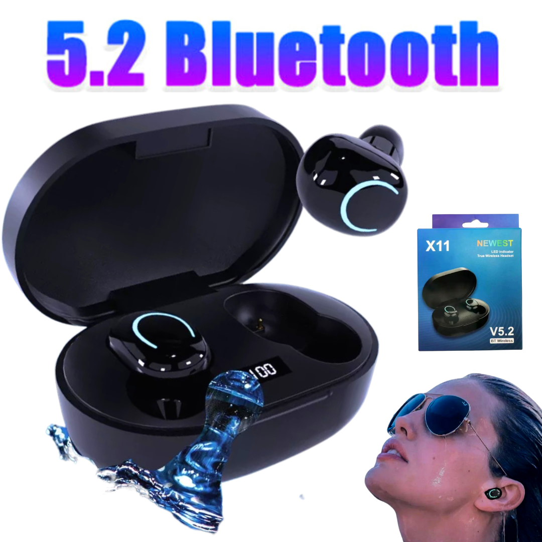 Bluetooth 5.2 Earbuds Waterproof Stereo Sport Wireless Headphones in Ear Headset