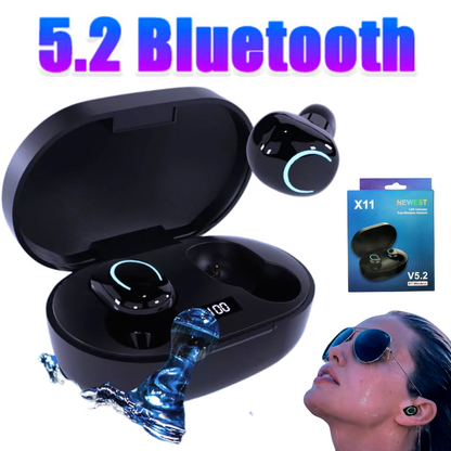 Bluetooth 5.2 Earbuds Waterproof Stereo Sport Wireless Headphones in Ear Headset
